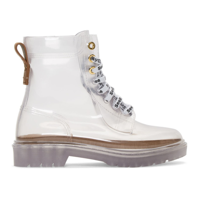See by Chloe Transparent Florrie Boots