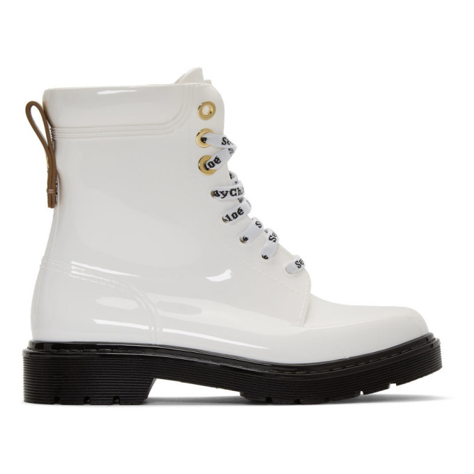 See by Chloe White Florrie Boots