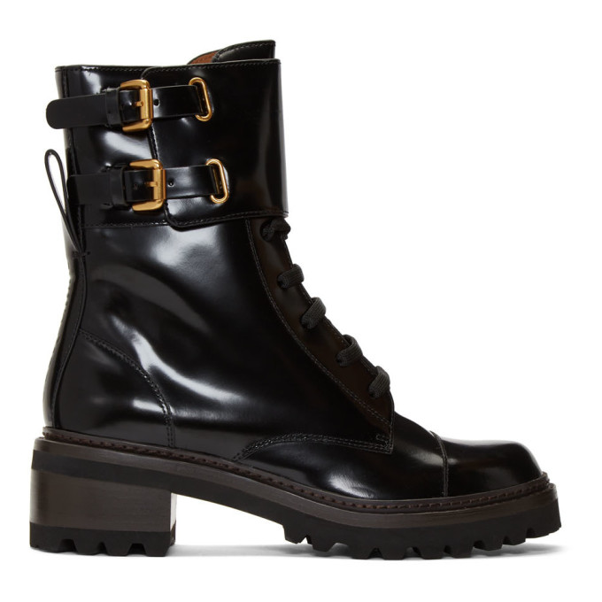 chloe biker boots