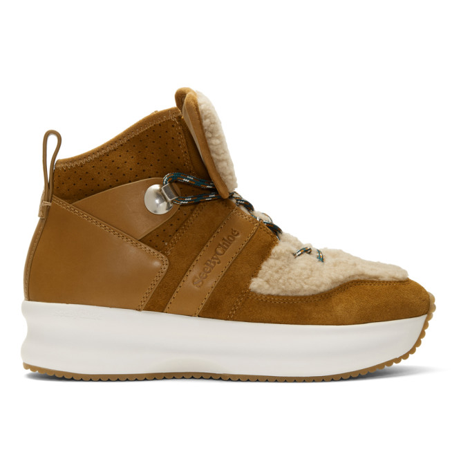 See by Chloe Brown Suede Casey Boots