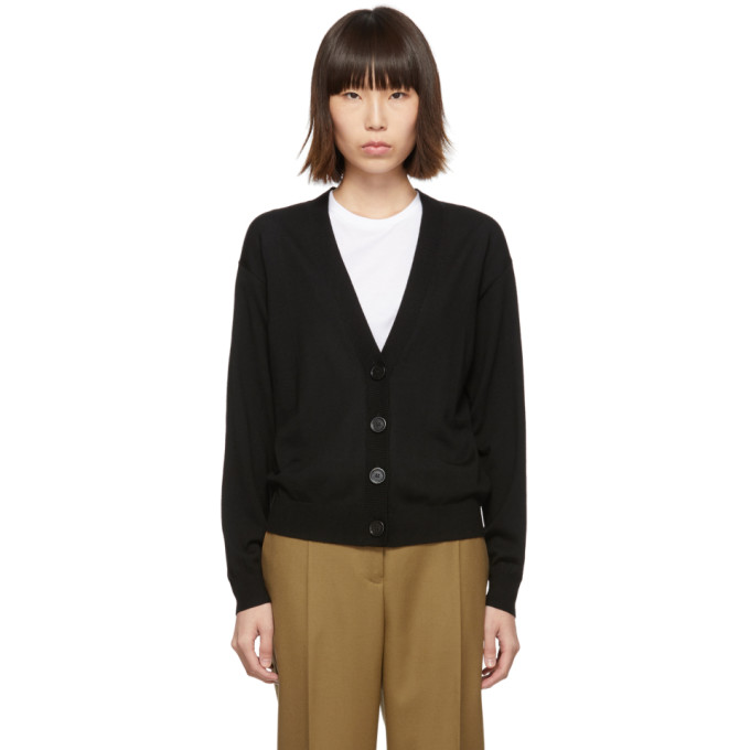 burberry vintage check detail merino wool cardigan