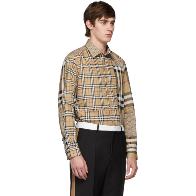 BURBERRY BEIGE CHECK CHALKSTONE SHIRT