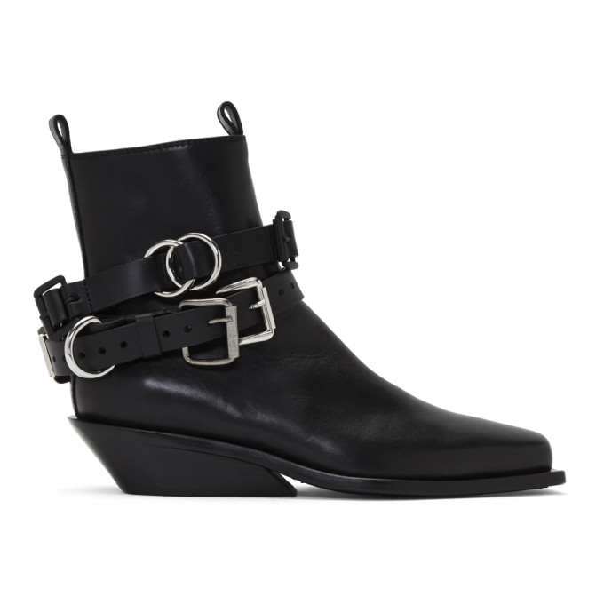 Ann Demeulemeester Black Belt Tucson 1 Piece Boots