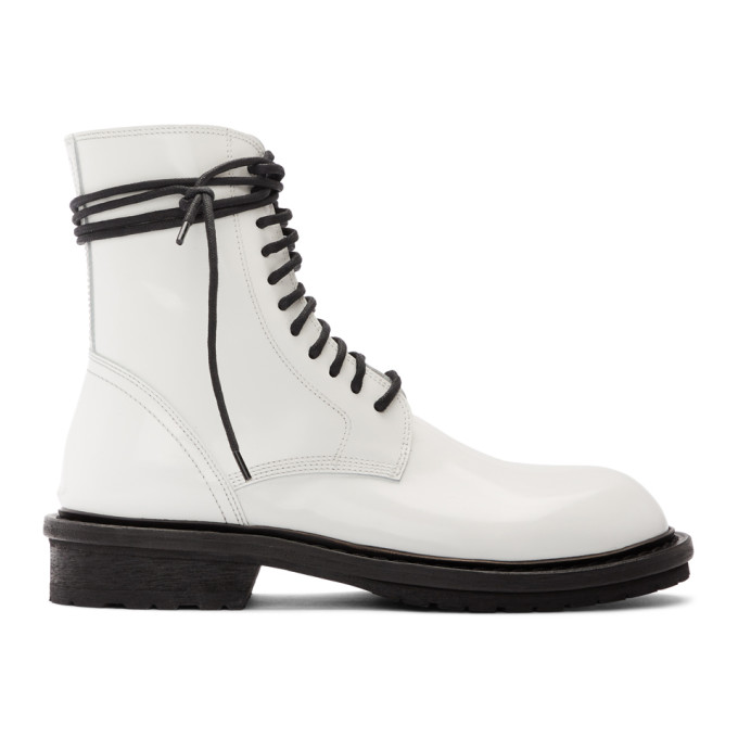 ann demeulemeester lace up boots