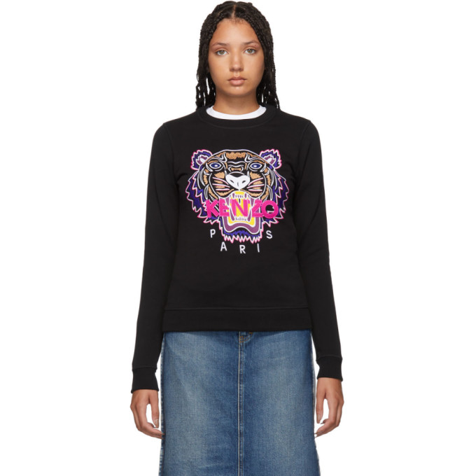 kenzo black and pink sweatshirt