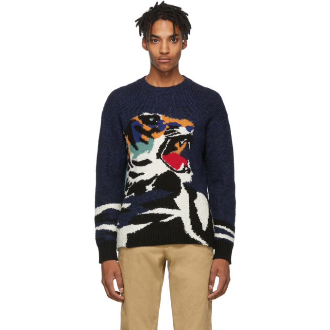 Kenzo Navy Big Tiger Sweater Kenzo Navy Big Tiger Sweater