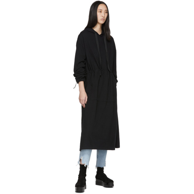 MAISON KITSUNÉ MAISON KITSUNE BLACK HOODIE DRESS