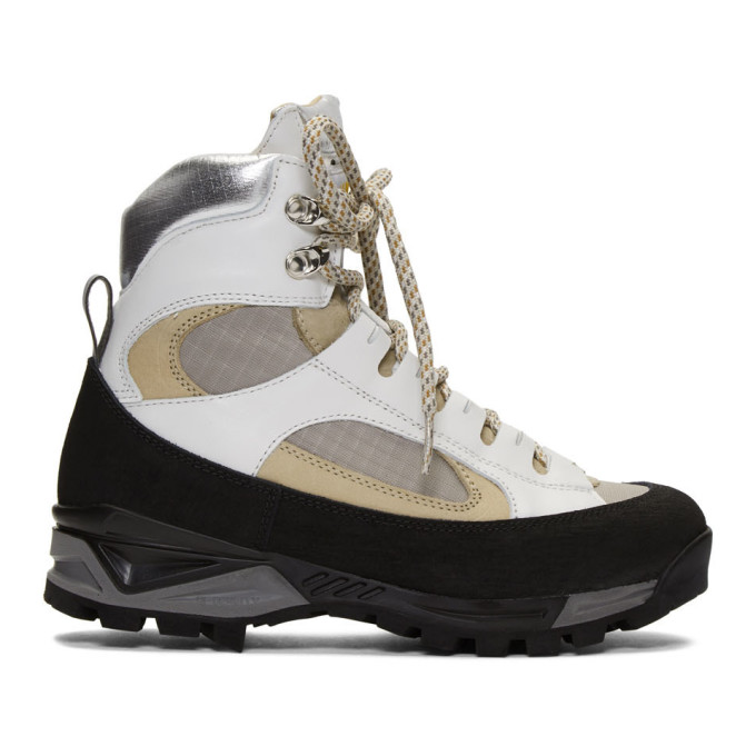 Diemme White and Beige Civetta Boots