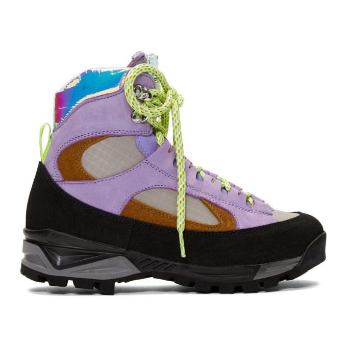 Diemme Purple and Tan Nubuck Civetta Boots