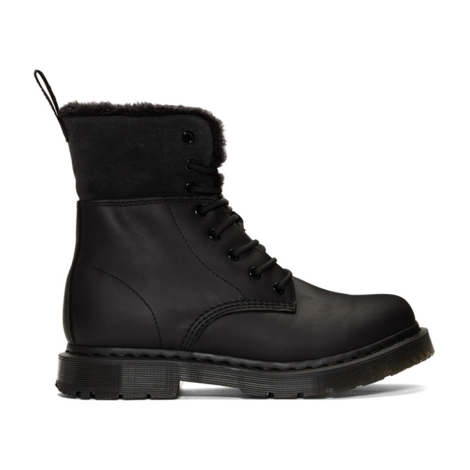 Dr. Martens Black Snowplow 1460 Kolbert Boots