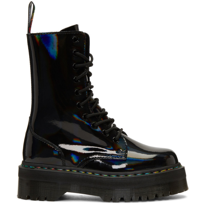 Dr. Martens Black Rainbow Jadon Hi Boots