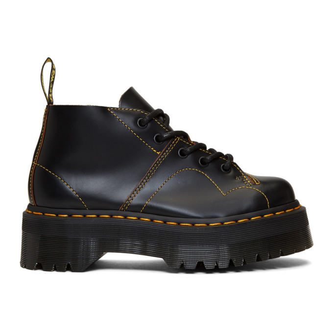 Dr. Martens Black Church Quad Boots