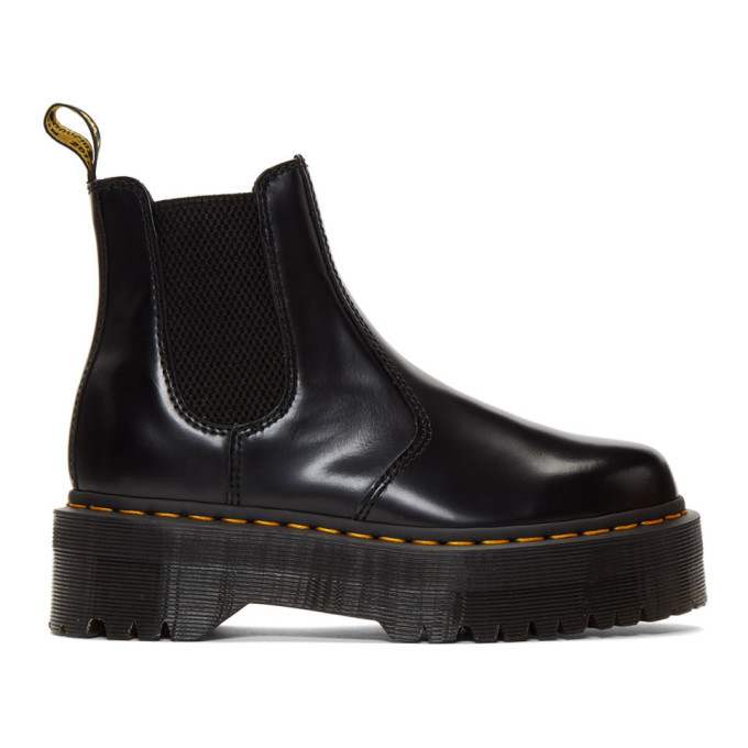 Dr. Martens Black 2976 Quad Platform Chelsea Boots