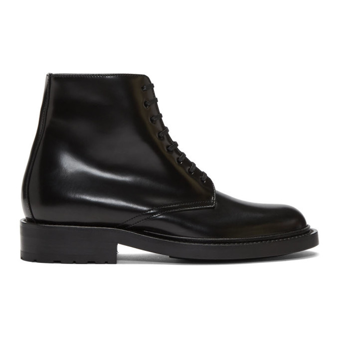 Saint Laurent Black Army Boot
