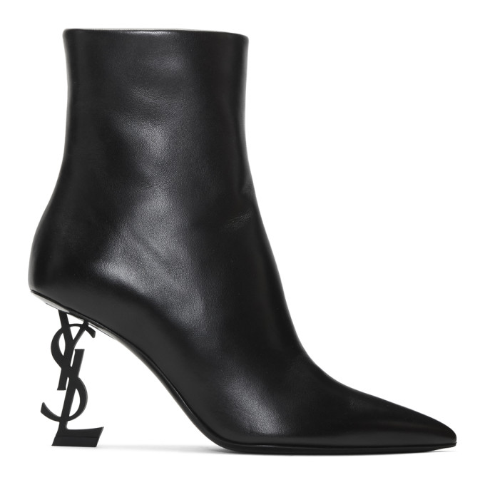 Saint Laurent Black Opyum Boots