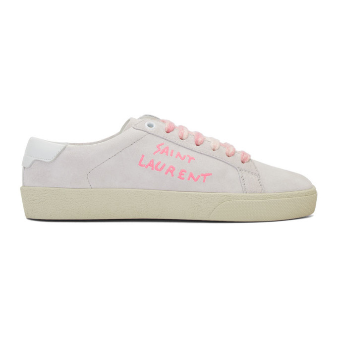 saint laurent pink sneakers