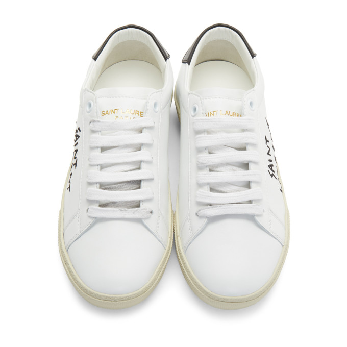 SAINT LAURENT SAINT LAURENT WHITE COURT SL SNEAKERS