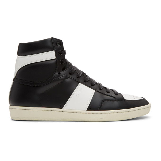 saint laurent branded court classic sneakers