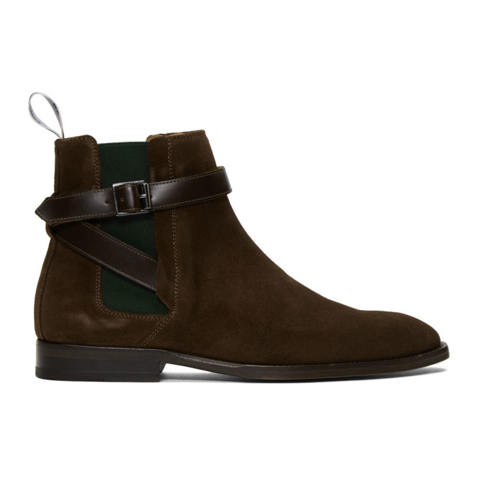 PS by Paul Smith Brown Suede Harrow Chelsea Boots