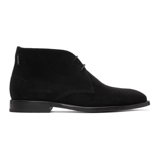 PS by Paul Smith Black Suede Arni Desert Boots