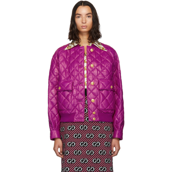 gucci pink bomber jacket