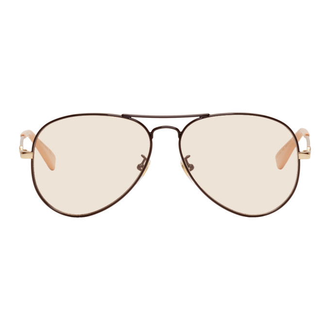 gucci aviator sunglasses yellow