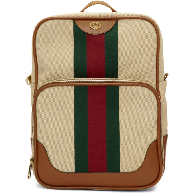 tan gucci backpack