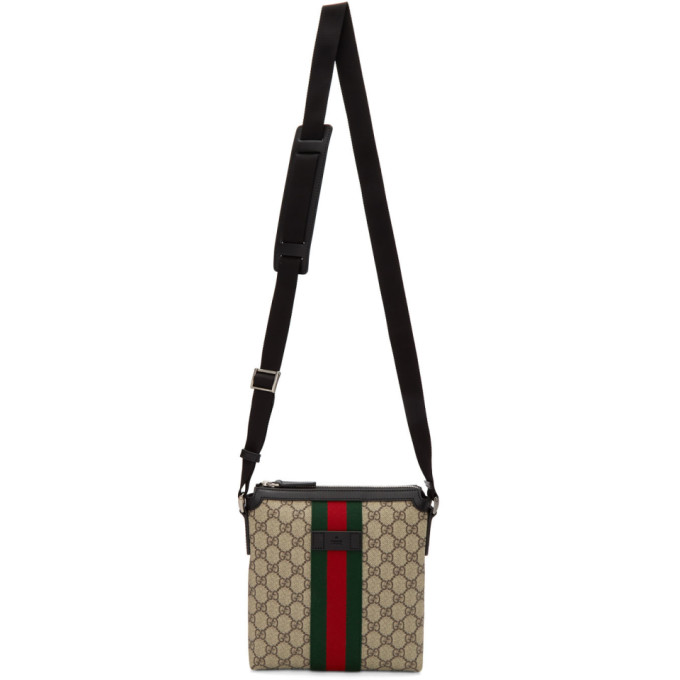 gg supreme flat messenger bag