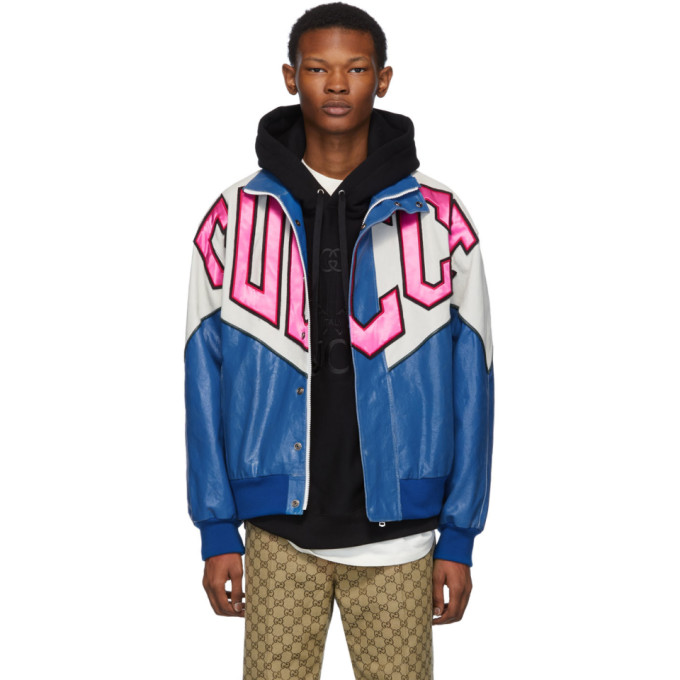 Gucci Blue Banana Bomber Jacket