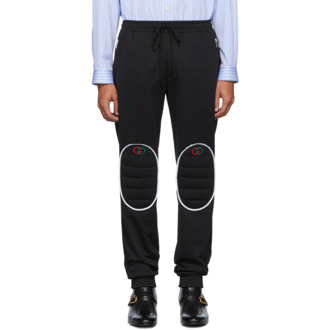 GUCCI GUCCI BLACK JERSEY LOOSE JOGGING LOUNGE trousers
