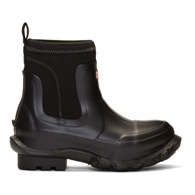 Stella McCartney Black Hunter Edition Rain Boots