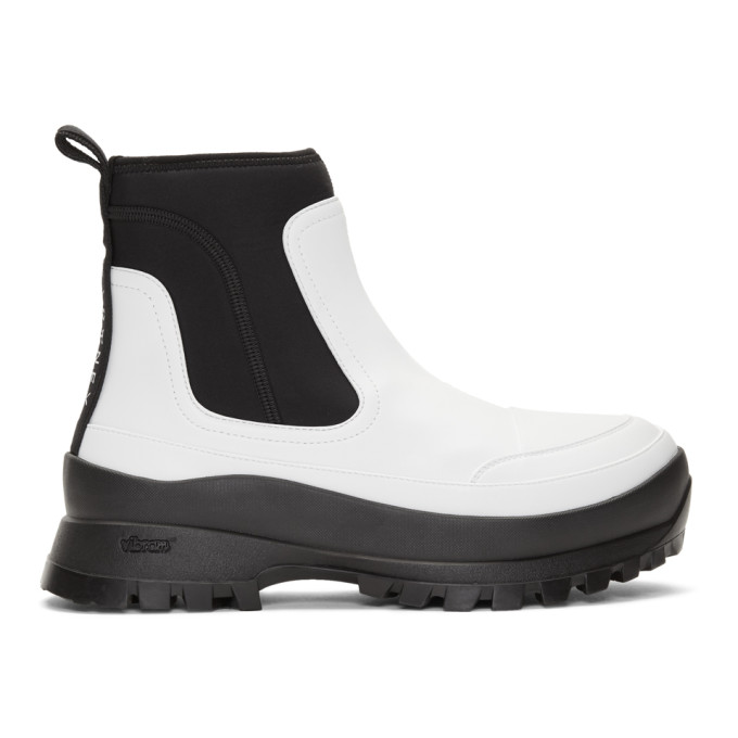 Stella McCartney White Utility Boots