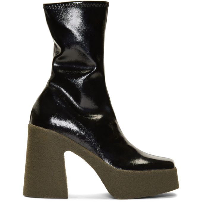 Stella McCartney Black Chunky Ankle Boots