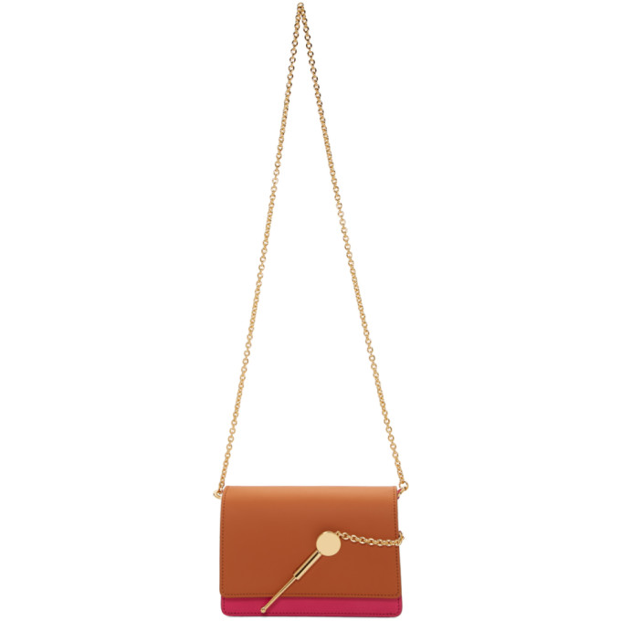 Sophie Hulme Orange and Pink Micro Cocktail Stirrer Bag