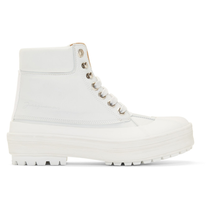 Jacquemus White Les Meuniers Hautes Boots