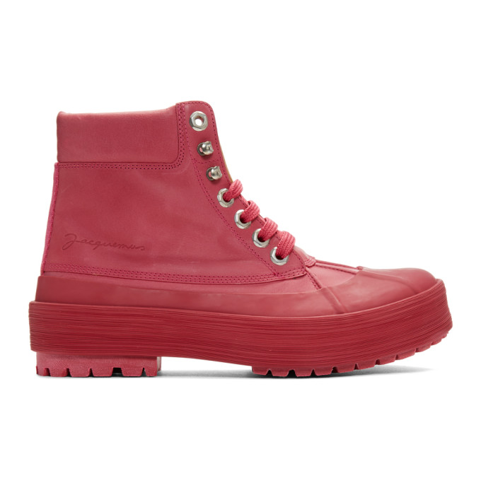 Jacquemus Pink Les Meuniers Hautes Boots