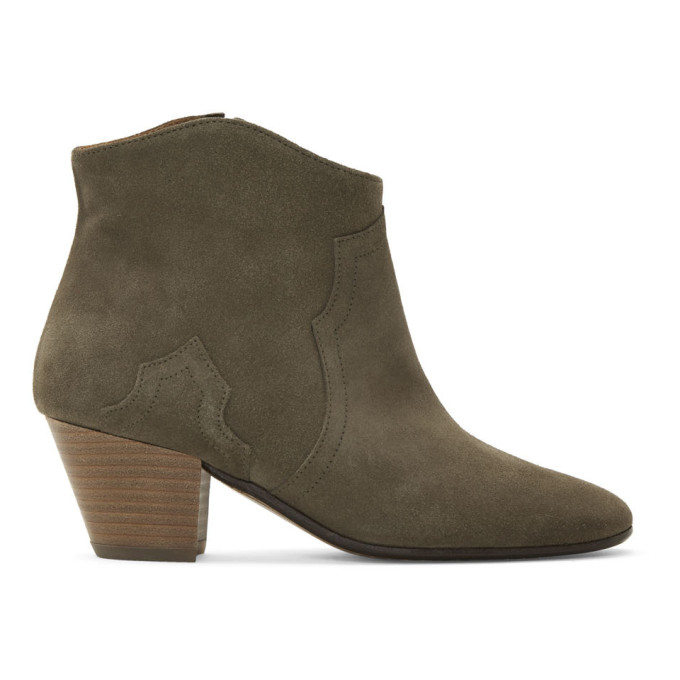 Isabel Marant Taupe Dicker Boots
