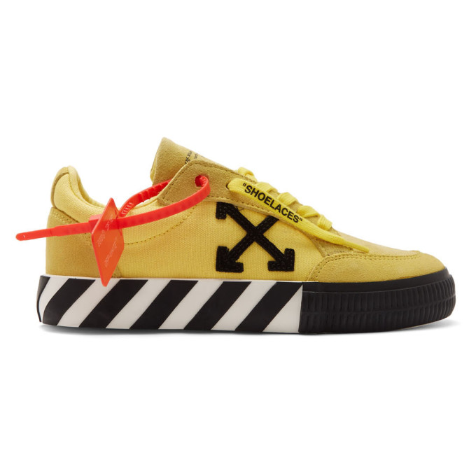 off white yellow sneakers