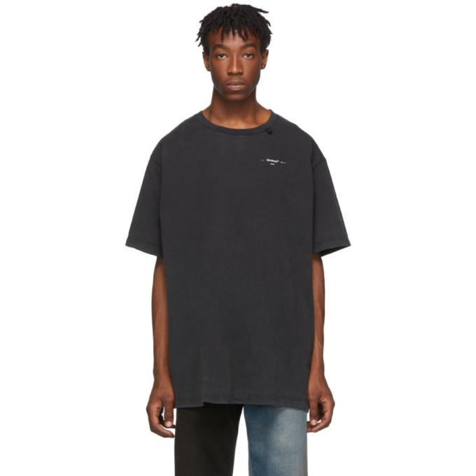 Off White Black And White Abstract Arrows T Shirt