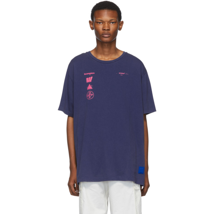 Off White Blue Mariana De Silva Over T Shirt