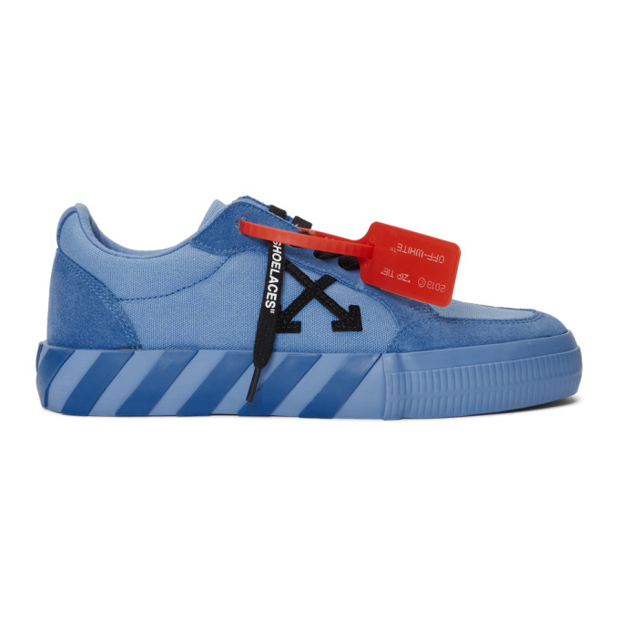 Off-white Ssense Exclusive Blue Low Vulcanized Sneaker In 3110 Ltblue