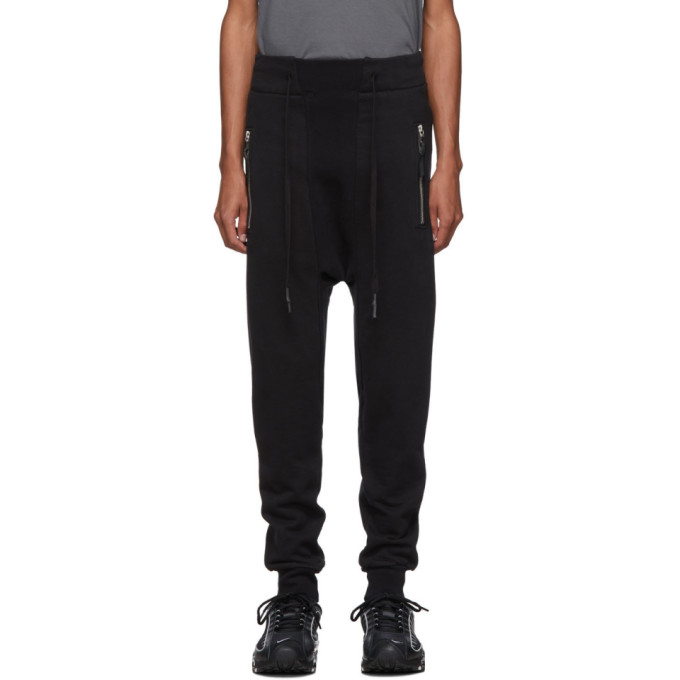 11 by Boris Bidjan Saberi Black Drawstring Lounge Pants