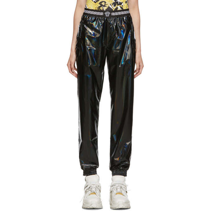 VERSACE VERSACE UNDERWEAR BACK VINYL IRIDESCENT LOUNGE PANTS