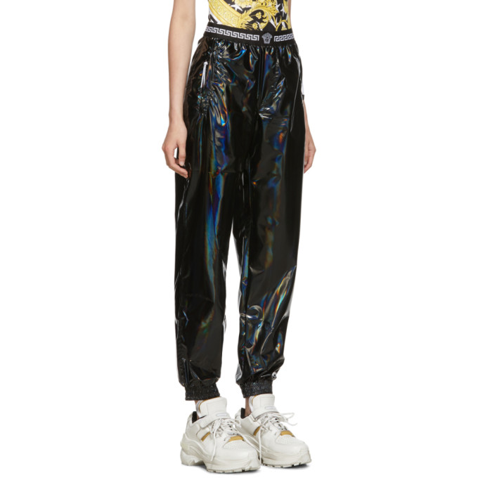 VERSACE VERSACE UNDERWEAR BACK VINYL IRIDESCENT LOUNGE PANTS