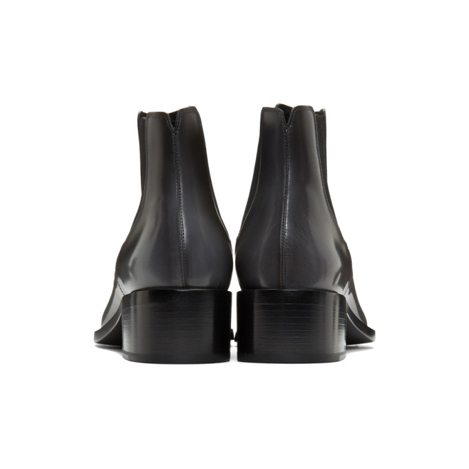 FENDI FENDI GREY KARLIGRAPHY CHELSEA BOOTS
