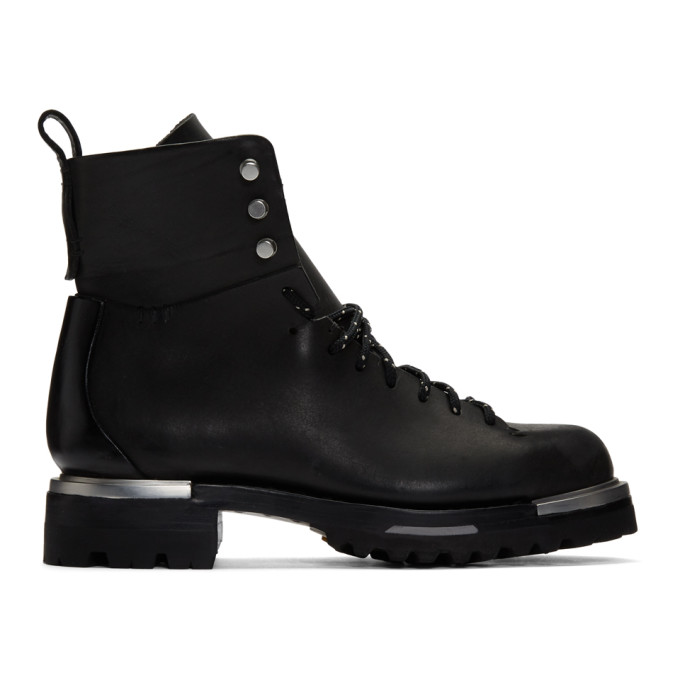 Feit Black Metal Military Hiker Boots