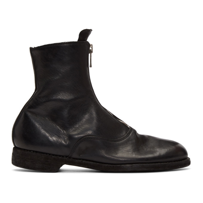 Guidi Black Soldato Boots