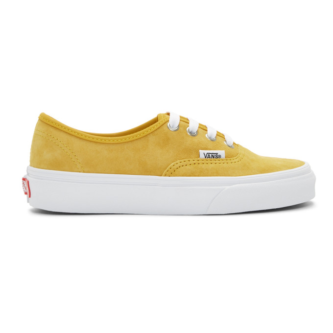 suede yellow vans