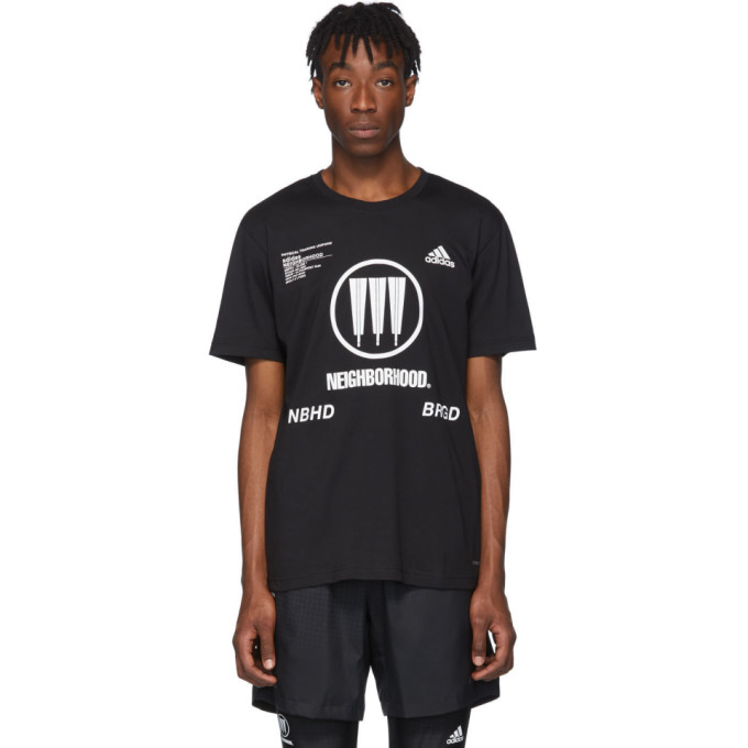 ADIDAS ORIGINALS ADIDAS ORIGINALS BLACK NEIGHBORHOOD EDITION T-SHIRT