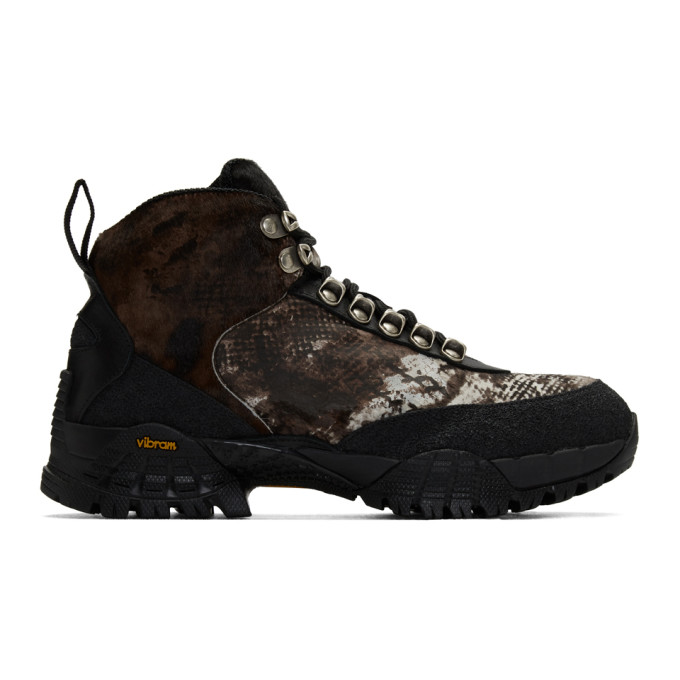 1017 ALYX 9SM Brown and Black Hiking Boots
